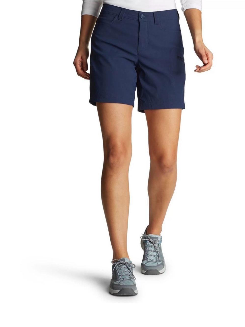 Eddie Bauer Women's Rainier water proof active Shorts - Navy size women 14